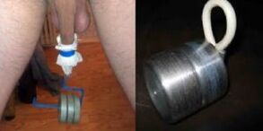 Stretch with penis load
