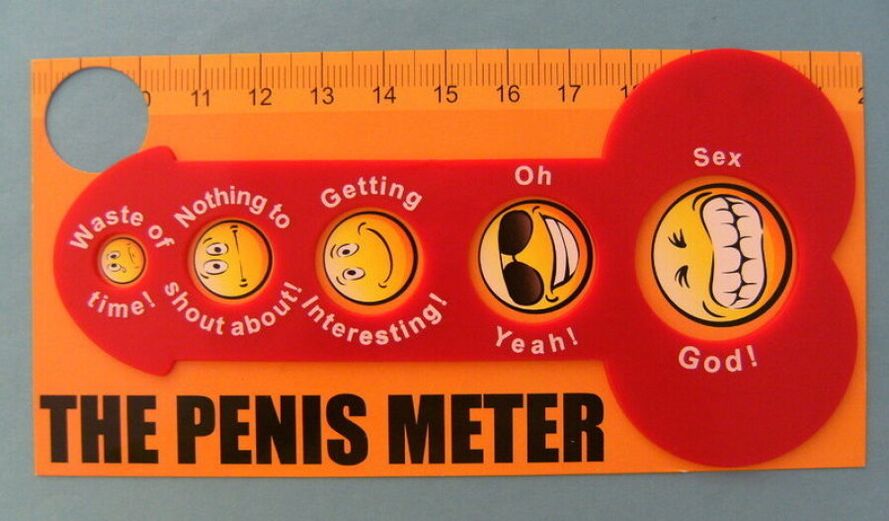 Ruler for measuring a man's penis